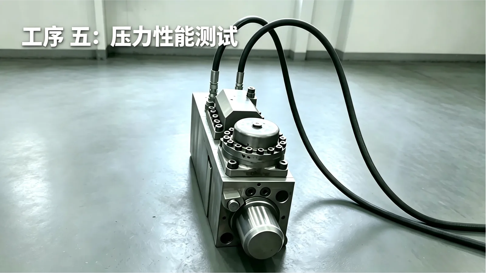 Hydraulic breaker pressure performance testing before packing