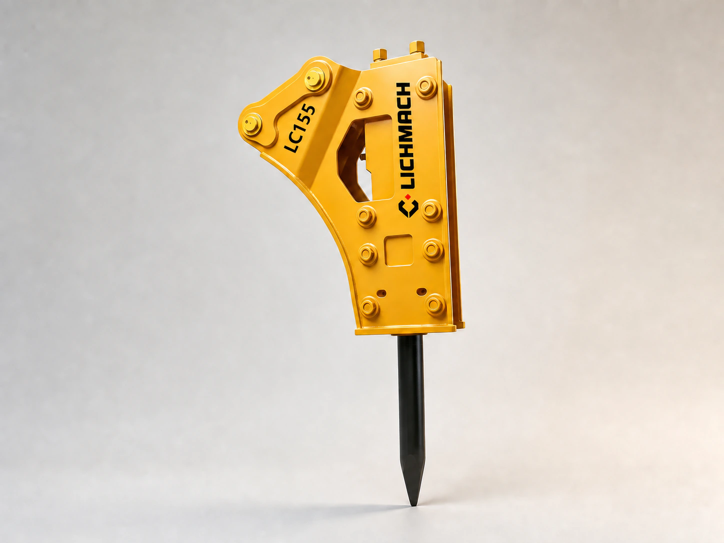 LC155 triangular hydraulic breaker with chisel