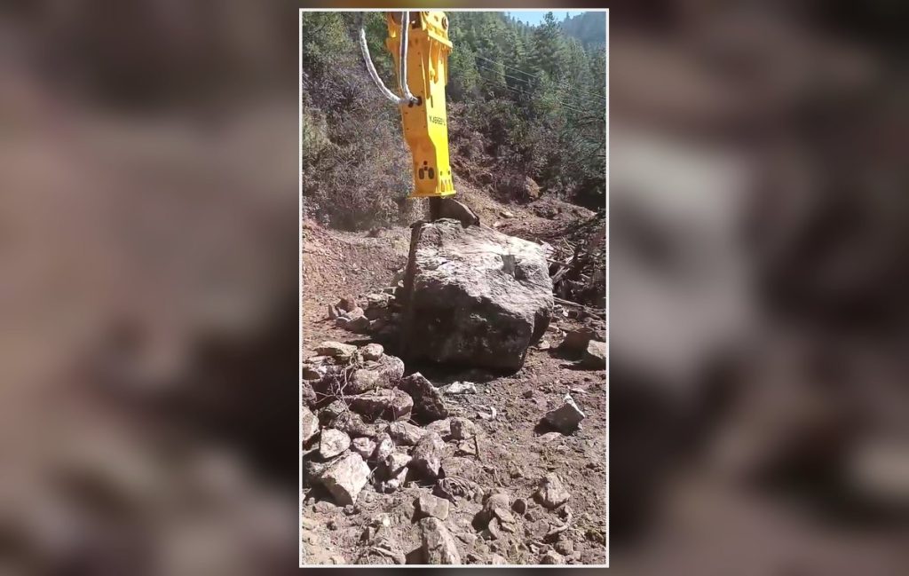 Bhutan Rock Breaking Support for Mountain Work customer case photo
