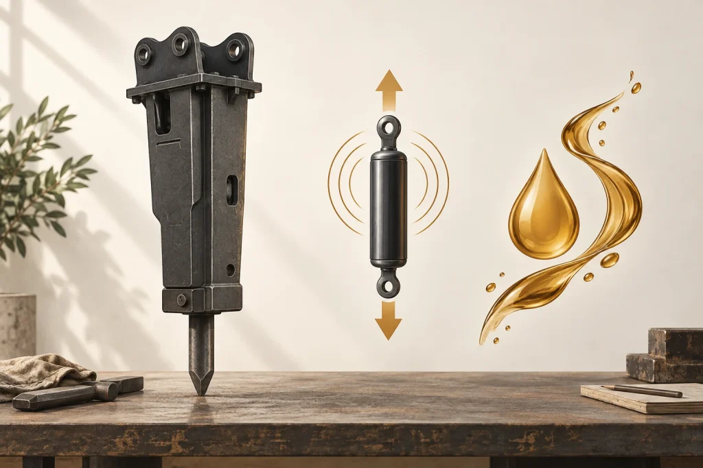Closed breaker and abstract oil and gas energy symbols