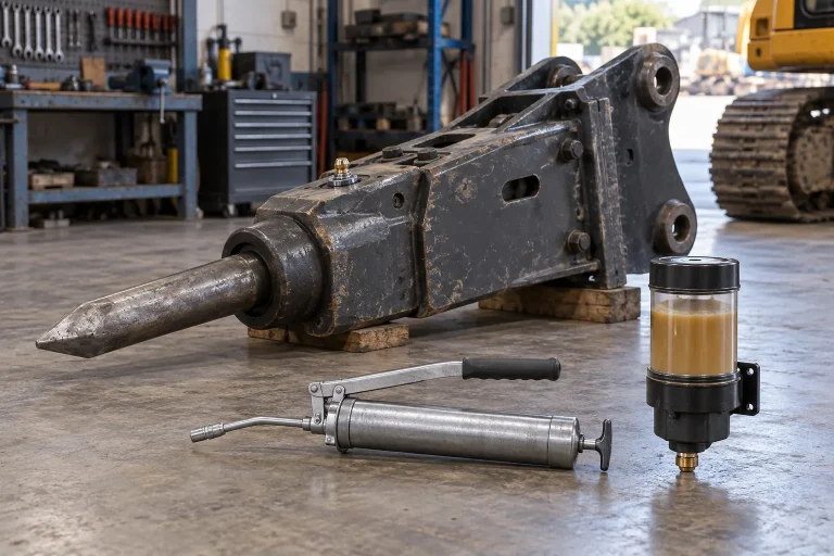 Hydraulic Breaker Grease System: What to Check Before Work guide image